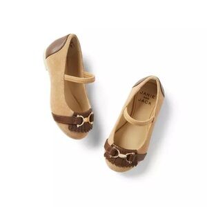 Janie and Jack Suede Bridle Bit Flat